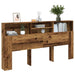 Tăblie pat cu dulap, lemn vechi 200x19x103,5 cm lemn prelucrat - WALTI WALTI