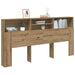 Tăblie pat/dulap, lemn artizanal 200x19x103,5 cm lemn prelucrat - WALTI WALTI