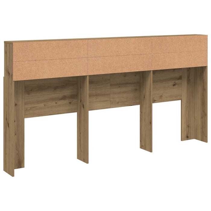 Tăblie pat/dulap, lemn artizanal 200x19x103,5 cm lemn prelucrat - WALTI WALTI