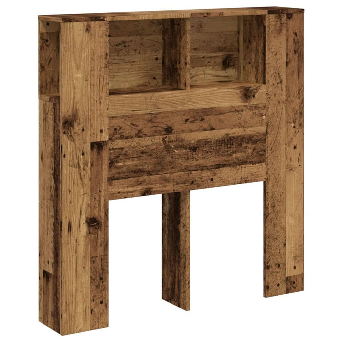 Tăblie pat cu dulap, lemn vechi 100x19x104,5 cm lemn prelucrat - WALTI WALTI