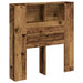 Tăblie pat cu dulap, lemn vechi 100x19x104,5 cm lemn prelucrat - WALTI WALTI