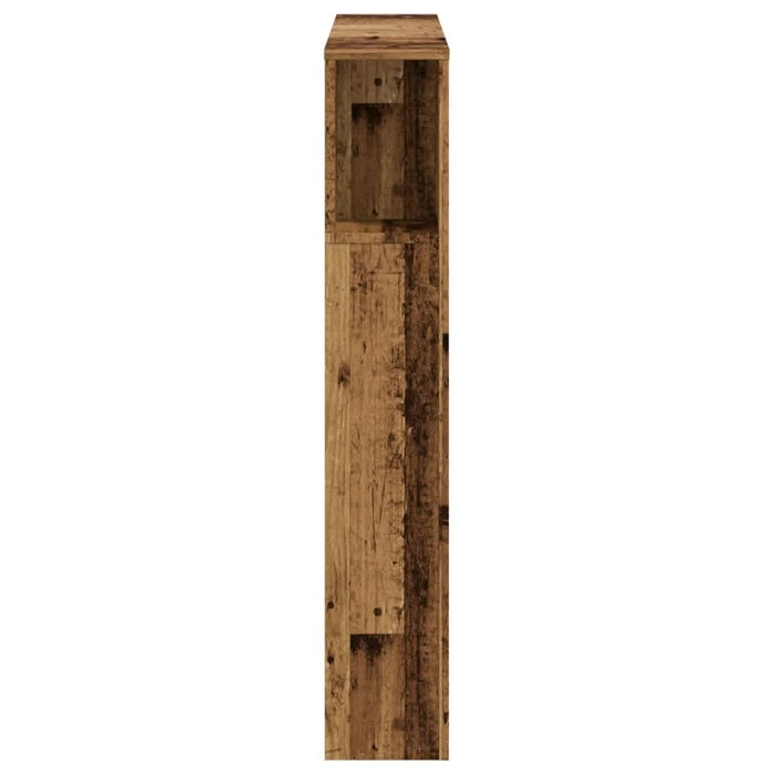 Tăblie pat cu dulap, lemn vechi 100x19x104,5 cm lemn prelucrat - WALTI WALTI
