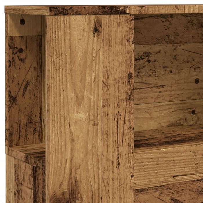 Tăblie pat cu dulap, lemn vechi 100x19x104,5 cm lemn prelucrat - WALTI WALTI