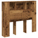 Tăblie pat cu dulap, lemn vechi 120x19x104,5 cm lemn prelucrat - WALTI WALTI