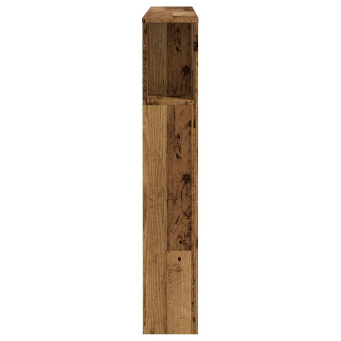Tăblie pat cu dulap, lemn vechi 120x19x104,5 cm lemn prelucrat - WALTI WALTI