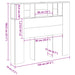 Tăblie pat cu dulap, lemn vechi 120x19x104,5 cm lemn prelucrat - WALTI WALTI