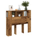 Tăblie pat cu dulap, lemn vechi 120x19x104,5 cm lemn prelucrat - WALTI WALTI