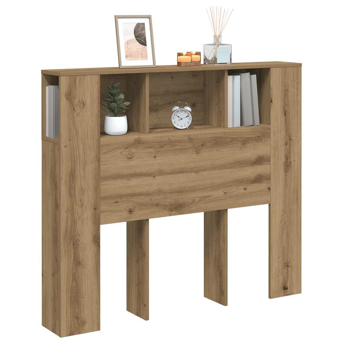 Tăblie pat dulap stejar artizanal 120x19x104,5cm lemn prelucrat - WALTI WALTI
