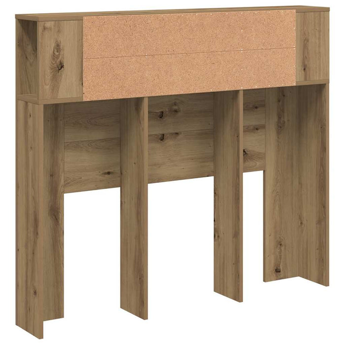 Tăblie pat dulap stejar artizanal 120x19x104,5cm lemn prelucrat - WALTI WALTI