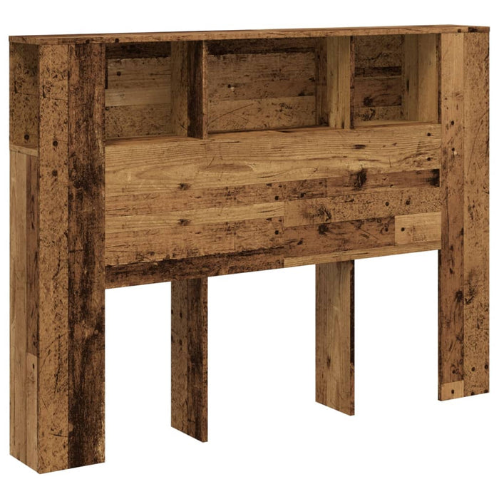 Tăblie pat cu dulap lemn vechi 140x18,5x102,5 cm lemn prelucrat - WALTI WALTI