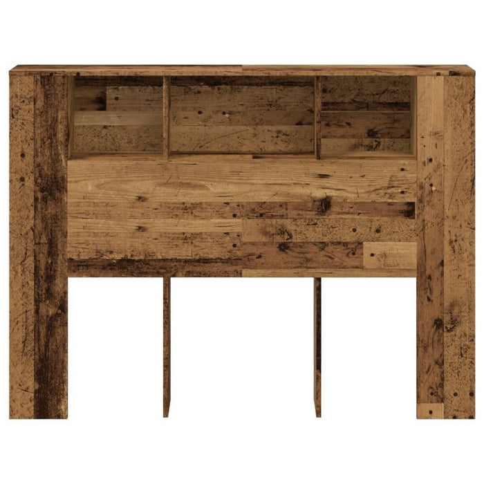 Tăblie pat cu dulap lemn vechi 140x18,5x102,5 cm lemn prelucrat - WALTI WALTI