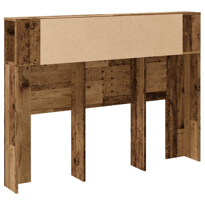 Tăblie pat cu dulap lemn vechi 140x18,5x102,5 cm lemn prelucrat - WALTI WALTI