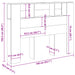 Tăblie pat cu dulap lemn vechi 140x18,5x102,5 cm lemn prelucrat - WALTI WALTI