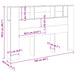 Tăblie pat cu dulap lemn vechi 160x18,5x103,5 cm lemn prelucrat - WALTI WALTI