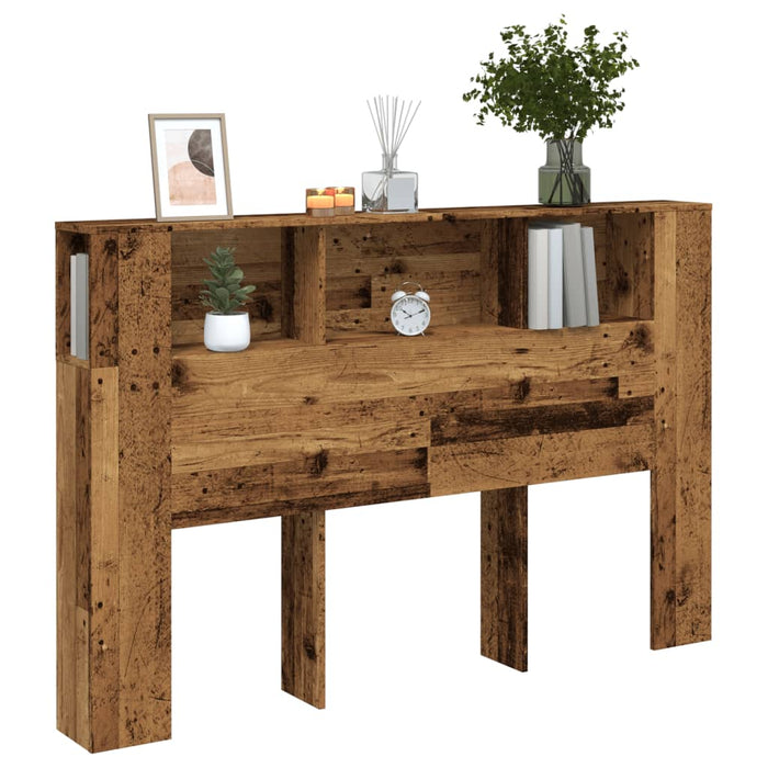 Tăblie pat cu dulap lemn vechi 160x18,5x103,5 cm lemn prelucrat - WALTI WALTI