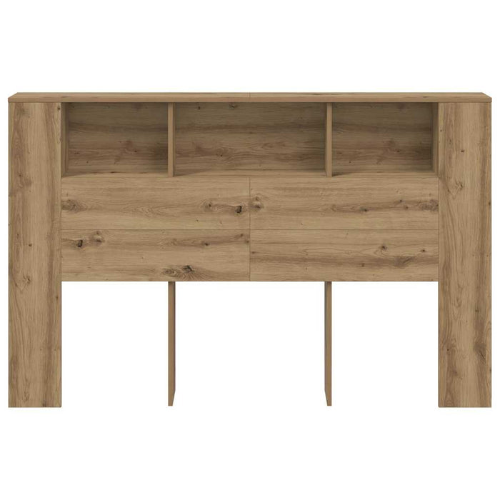 Dulap cu tăblie de pat, stejar artizanal, 160x18,5x103,5 cm, lemn stratificat WALTI