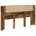 Tăblie pat cu dulap lemn vechi 180x18,5x102,5 cm lemn prelucrat - WALTI WALTI