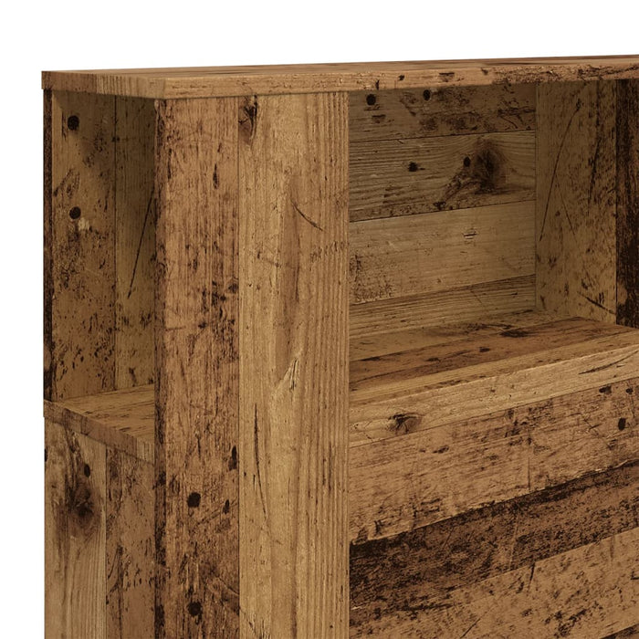 Tăblie pat cu dulap lemn vechi 180x18,5x102,5 cm lemn prelucrat - WALTI WALTI
