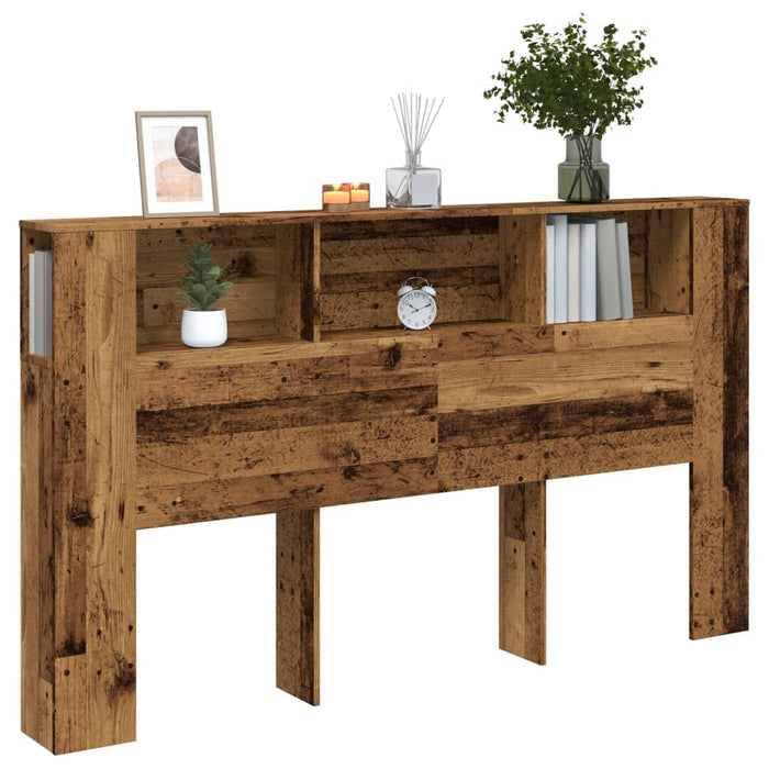 Tăblie pat cu dulap lemn vechi 180x18,5x102,5 cm lemn prelucrat - WALTI WALTI