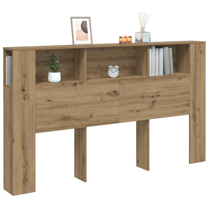 Tăblie pat/dulap lemn artizanal 180x18,5x102,5cm lemn prelucrat - WALTI WALTI