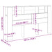 Tăblie pat/dulap lemn artizanal 180x18,5x102,5cm lemn prelucrat - WALTI WALTI