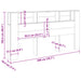 Tăblie pat cu dulap lemn vechi 200x18,5x102,5 cm lemn prelucrat - WALTI WALTI