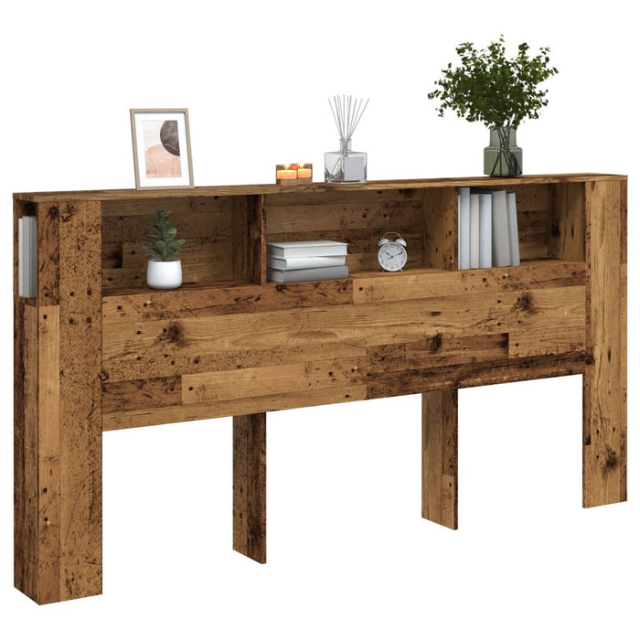 Tăblie pat cu dulap lemn vechi 200x18,5x102,5 cm lemn prelucrat - WALTI WALTI