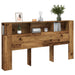 Tăblie pat cu dulap lemn vechi 200x18,5x102,5 cm lemn prelucrat - WALTI WALTI