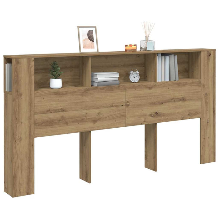 Tăblie pat/dulap lemn artizanal 200x18,5x102,5cm lemn prelucrat - WALTI WALTI