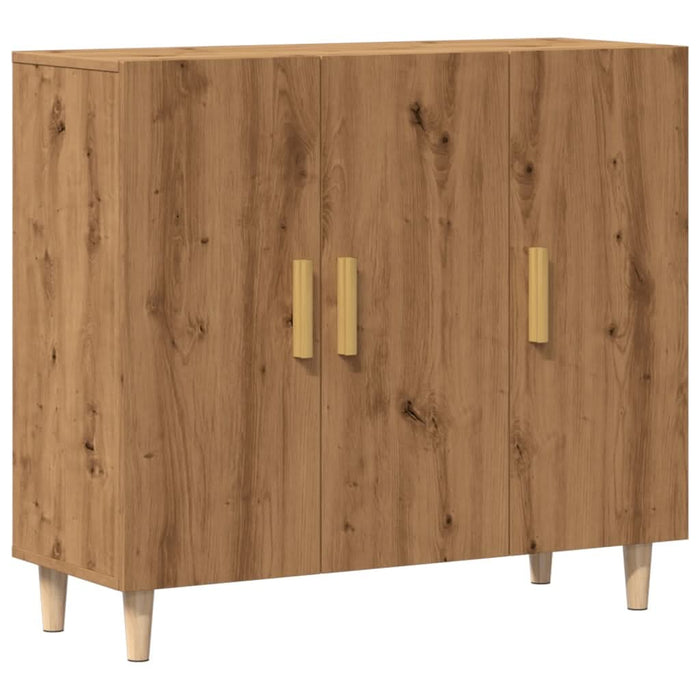 Dulap, stejar artizanal, 90x34x80 cm, lemn prelucrat - WALTI WALTI