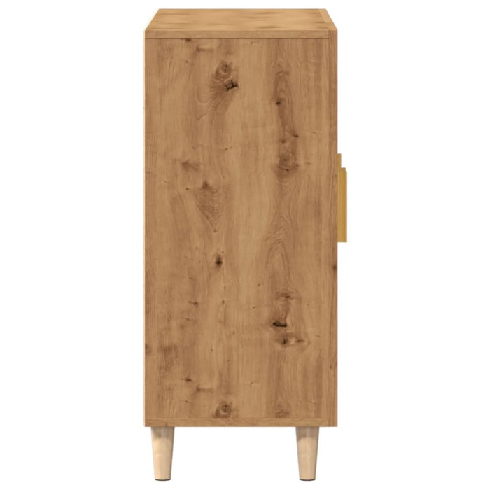 Dulap, stejar artizanal, 90x34x80 cm, lemn prelucrat - WALTI WALTI