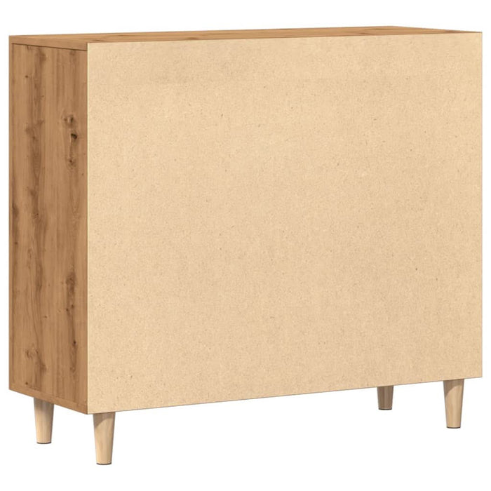 Dulap, stejar artizanal, 90x34x80 cm, lemn prelucrat - WALTI WALTI