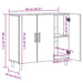 Dulap, stejar artizanal, 90x34x80 cm, lemn prelucrat - WALTI WALTI