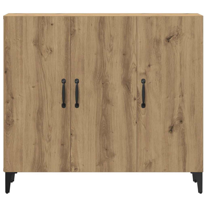 Dulap, stejar artizanal, 90x34x80 cm, lemn prelucrat - WALTI WALTI