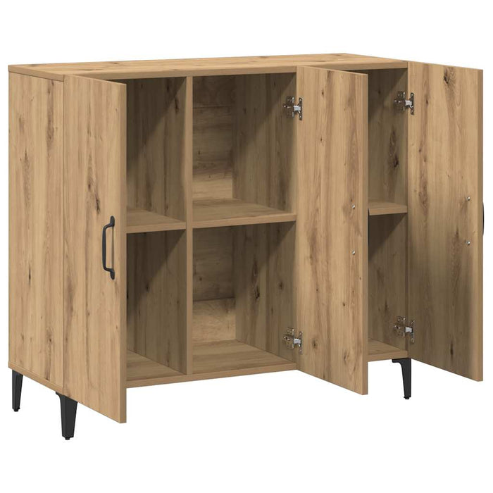 Dulap, stejar artizanal, 90x34x80 cm, lemn prelucrat - WALTI WALTI