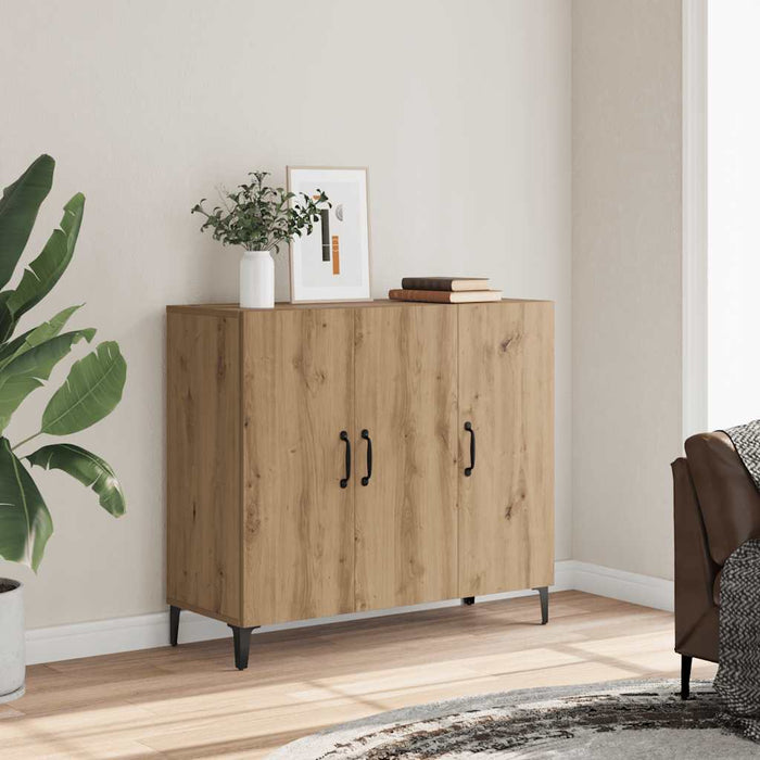 Dulap, stejar artizanal, 90x34x80 cm, lemn prelucrat - WALTI WALTI