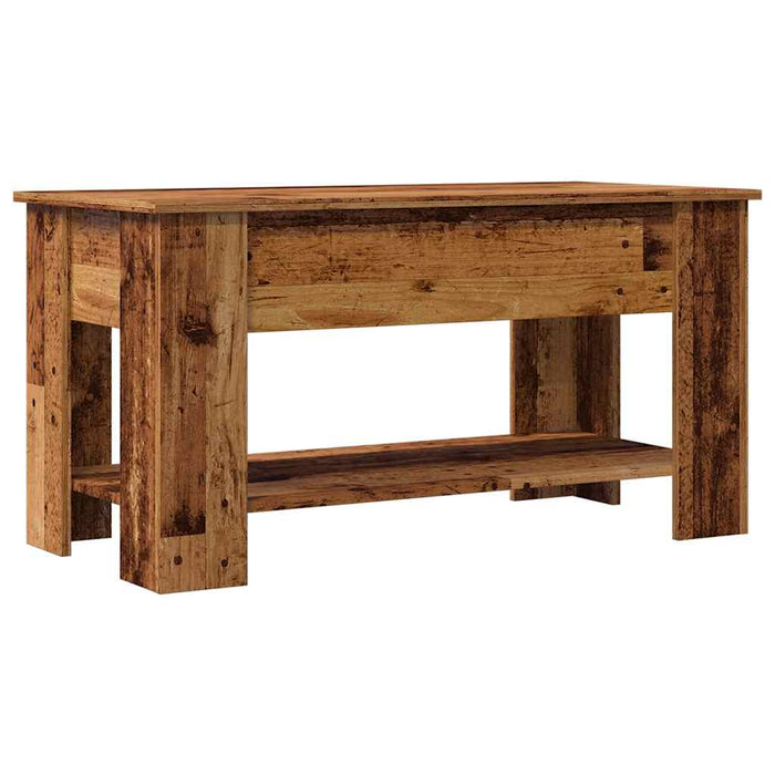 Măsuță de cafea, Lemn vechi, 101x49x52 cm, lemn prelucrat - WALTI WALTI