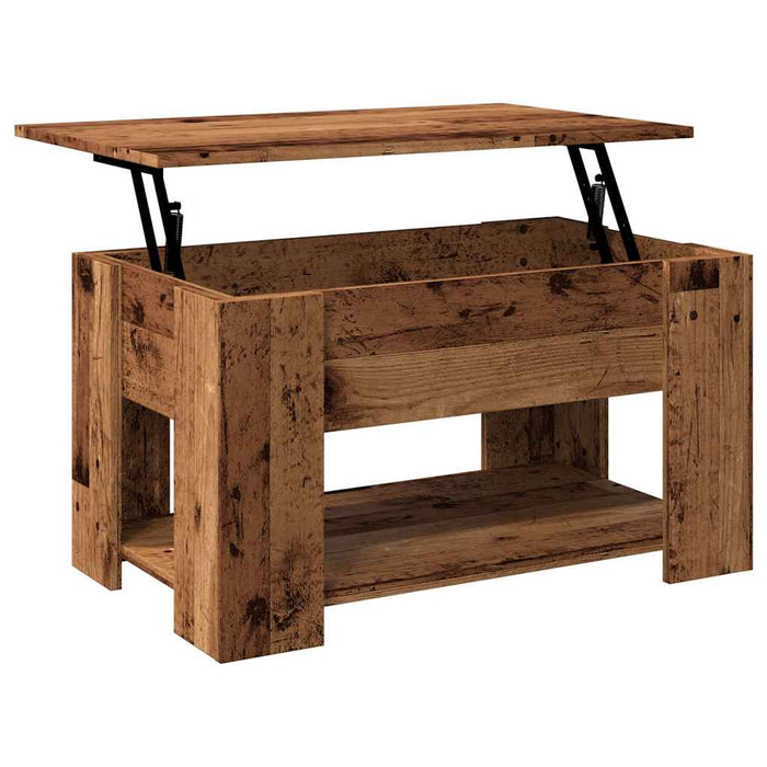 Masuta de cafea Lemn vechi 79x49x41 cm Lemn prelucrat - WALTI WALTI
