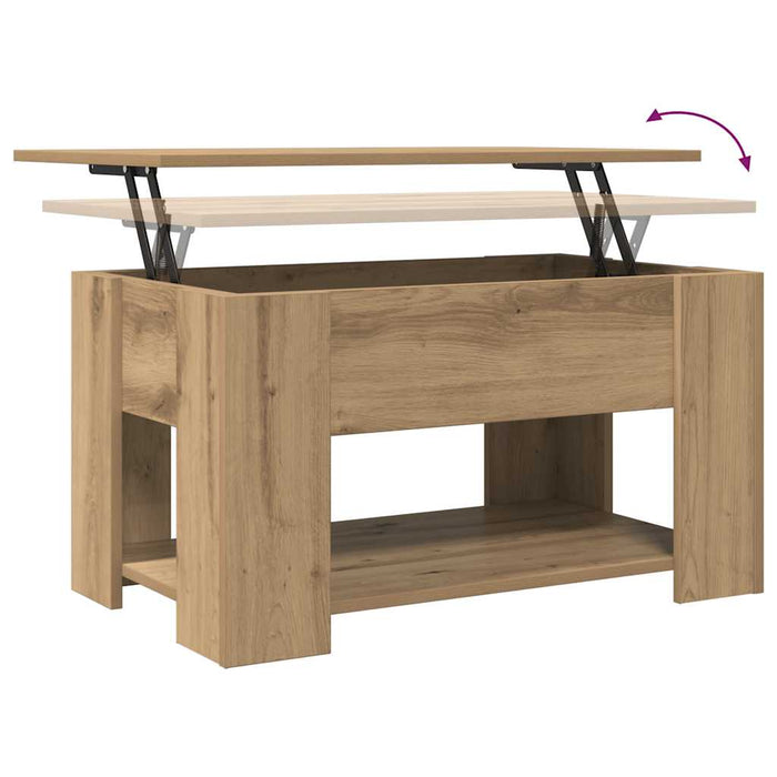 Masuta de cafea Artisan Stejar 79x49x41 cm Lemn prelucrat - WALTI WALTI