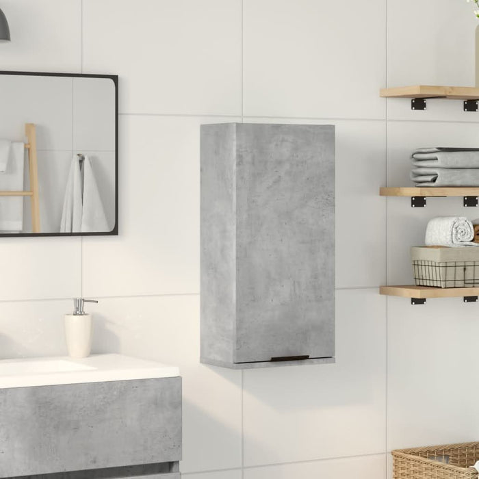 Dulap de baie montat pe perete, gri beton, 32x20x67 cm - WALTI WALTI