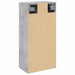 Dulap de baie montat pe perete, gri beton, 32x20x67 cm - WALTI WALTI