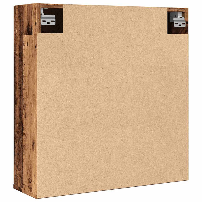 Dulap cu oglindă de baie lemn vechi 64x20x66,5 cm lemn de lemn - WALTI WALTI