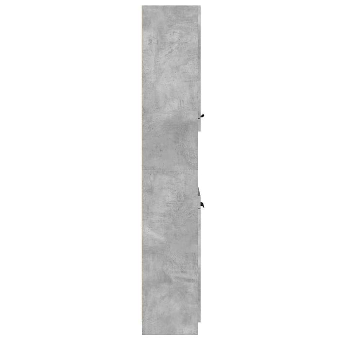 Dulap de baie, gri beton, 32x34x188,5 cm, lemn compozit - WALTI WALTI