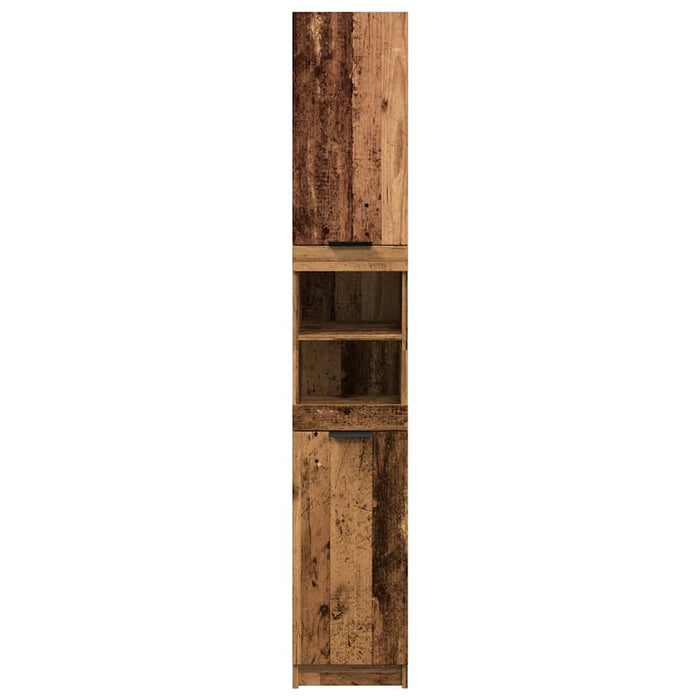 Dulap de baie, lemn vechi, 32x34x188,5 cm, lemn prelucrat - WALTI WALTI