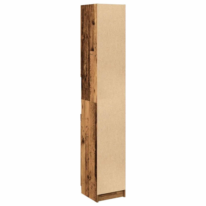 Dulap de baie, lemn vechi, 32x34x188,5 cm, lemn prelucrat - WALTI WALTI