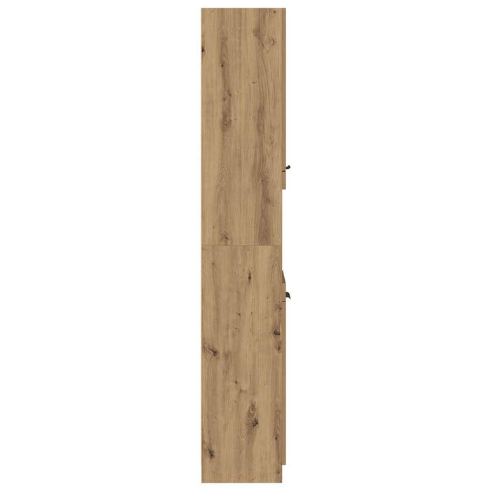 Dulap de baie, stejar artizanal, 32x34x188,5 cm, lemn prelucrat - WALTI WALTI