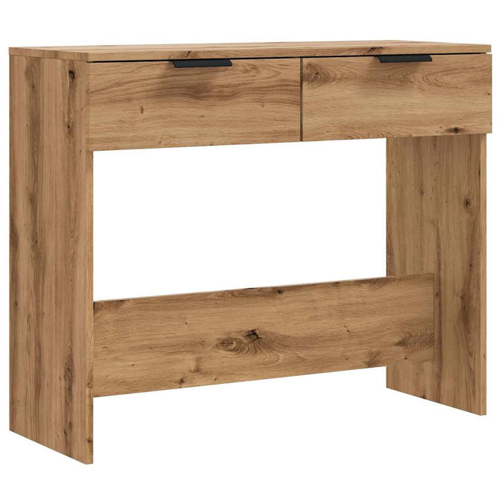 Măsuță consolă, stejar artizanal,90x36x75 cm, lemn prelucrat - WALTI WALTI