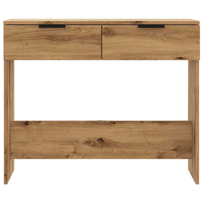 Măsuță consolă, stejar artizanal,90x36x75 cm, lemn prelucrat - WALTI WALTI