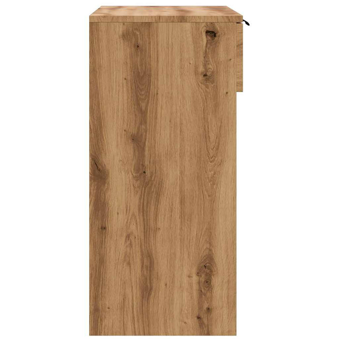 Măsuță consolă, stejar artizanal,90x36x75 cm, lemn prelucrat - WALTI WALTI