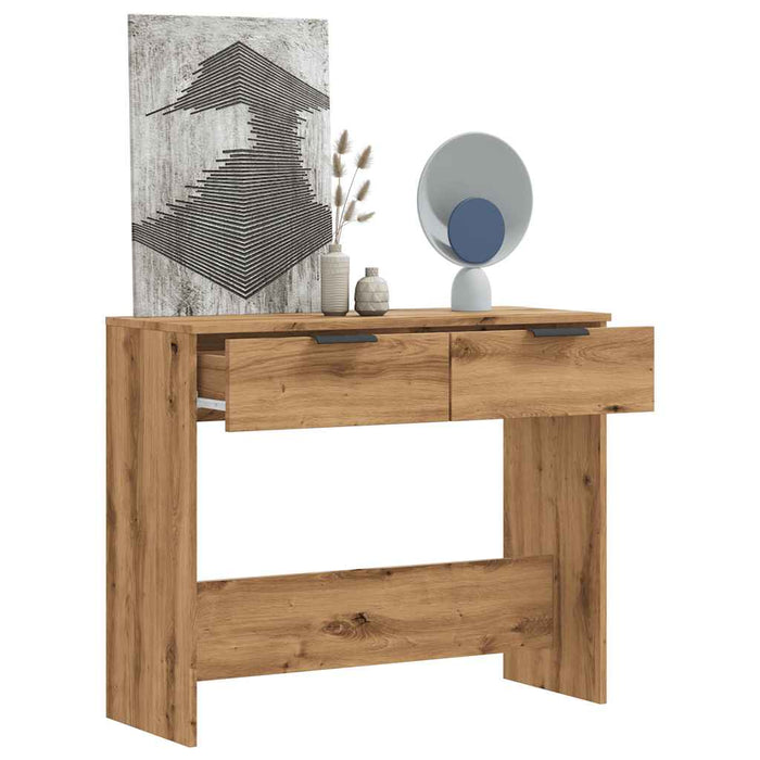Măsuță consolă, stejar artizanal,90x36x75 cm, lemn prelucrat - WALTI WALTI